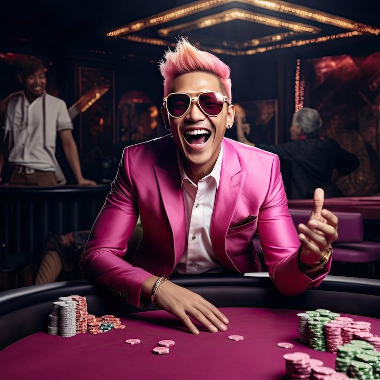 Dealer casino live dengan meja permainan dan suasana elegan